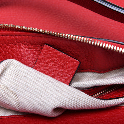 Gucci Pebbled Calfskin Large Soho Hobo Tabasco Red 9 of 11