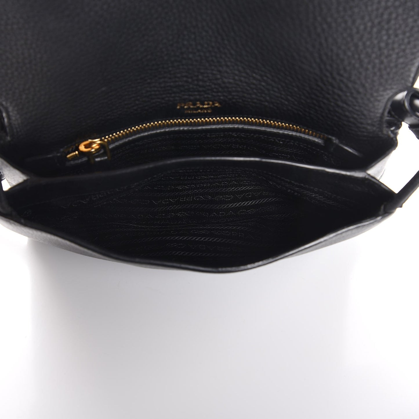 Vitello Daino Shoulder Bag Black