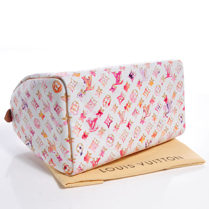 Louis Vuitton Watercolor Aquarelle Speedy 35 White 4 of 7