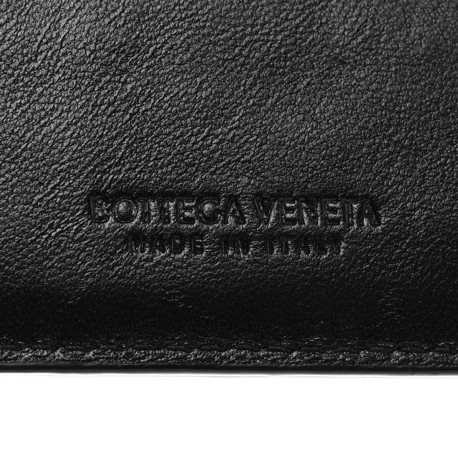 Bottega Veneta Nappa Intreccio Cassette Credit Card Holder Black 6 of 6