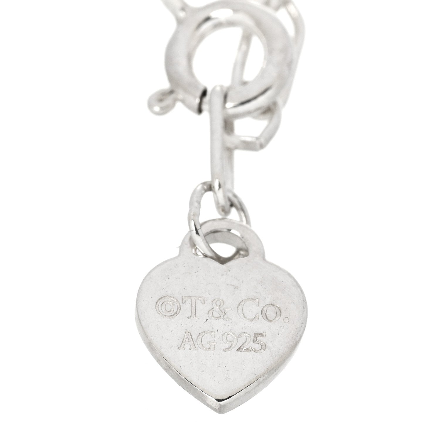Tiffany Sterling Silver Enamel Love Notes Logo Charm Bracelet Blue 3 of 4