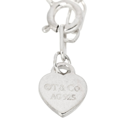 Tiffany Sterling Silver Enamel Love Notes Logo Charm Bracelet Blue 3 of 4