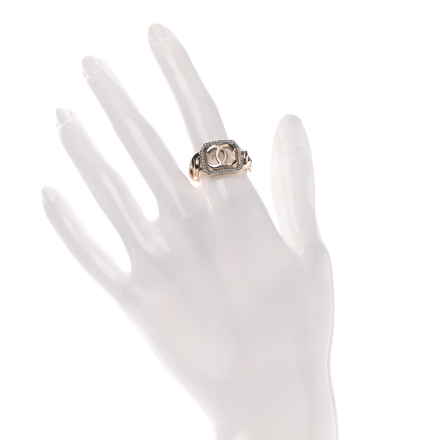 Pearl CC Ring 7 Gold