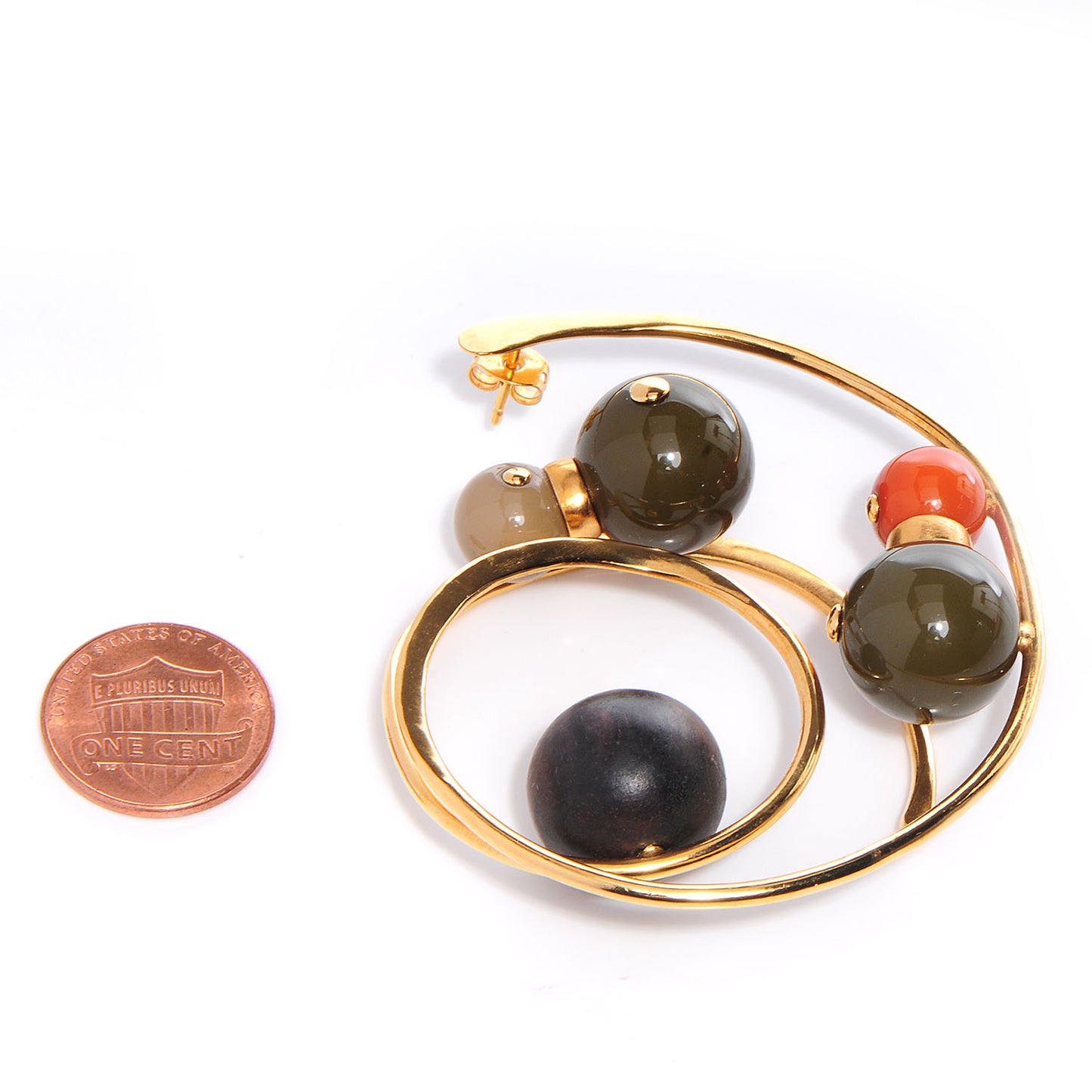 African Queen Earrings Gold