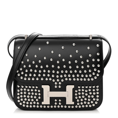 Hermes Box Studded Clouté Constance 18 Black 2 of 13