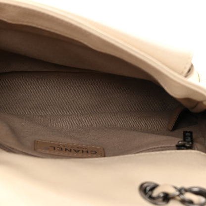 Chanel Caviar Quilted Medium Now and Forever Flap Ivory 5 of 13