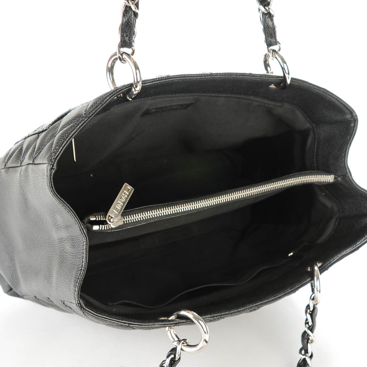 Chanel Caviar Quilted Grand Shopping Tote GST Black 5 of 7