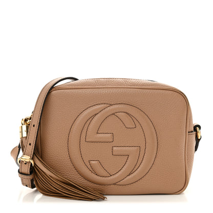 Gucci Pebbled Calfskin Small Soho Disco Bag Rose Beige 1 of 15