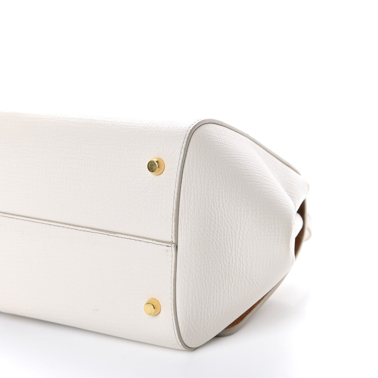 Calfskin BV Angle Shoulder Bag Off White
