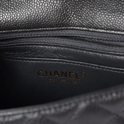 Chanel Caviar Quilted Mini Rectangular Flap Dark Grey 6 of 8