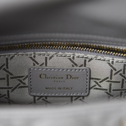 Christian Dior Lambskin Cannage Small My ABCDior Lady Dior Grey 8 of 11