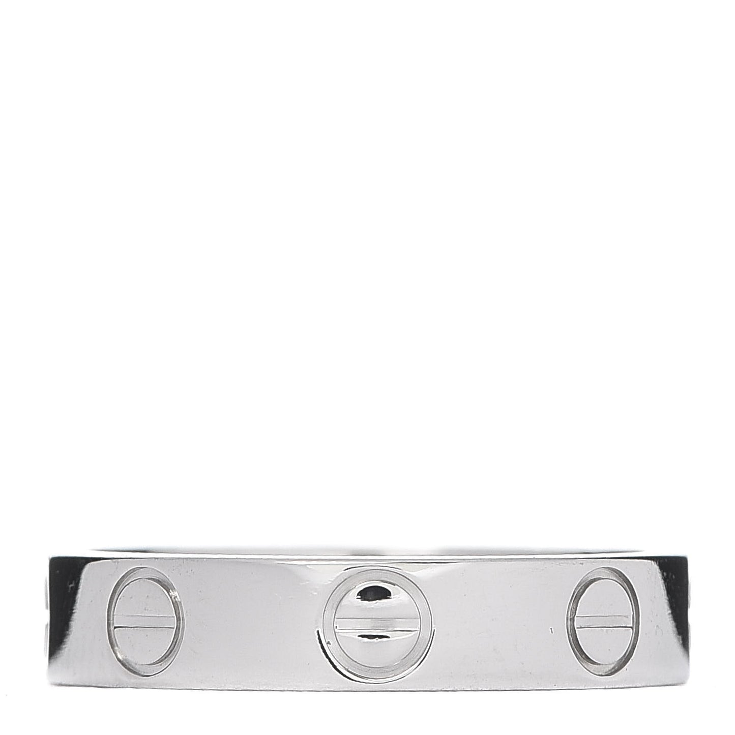 Platinum 3.5mm LOVE Wedding Band Ring 48 4.5
