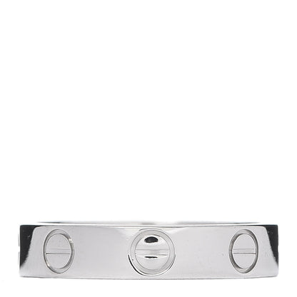 Cartier Platinum 3.5mm LOVE Wedding Band Ring 48 4.5 1 of 4