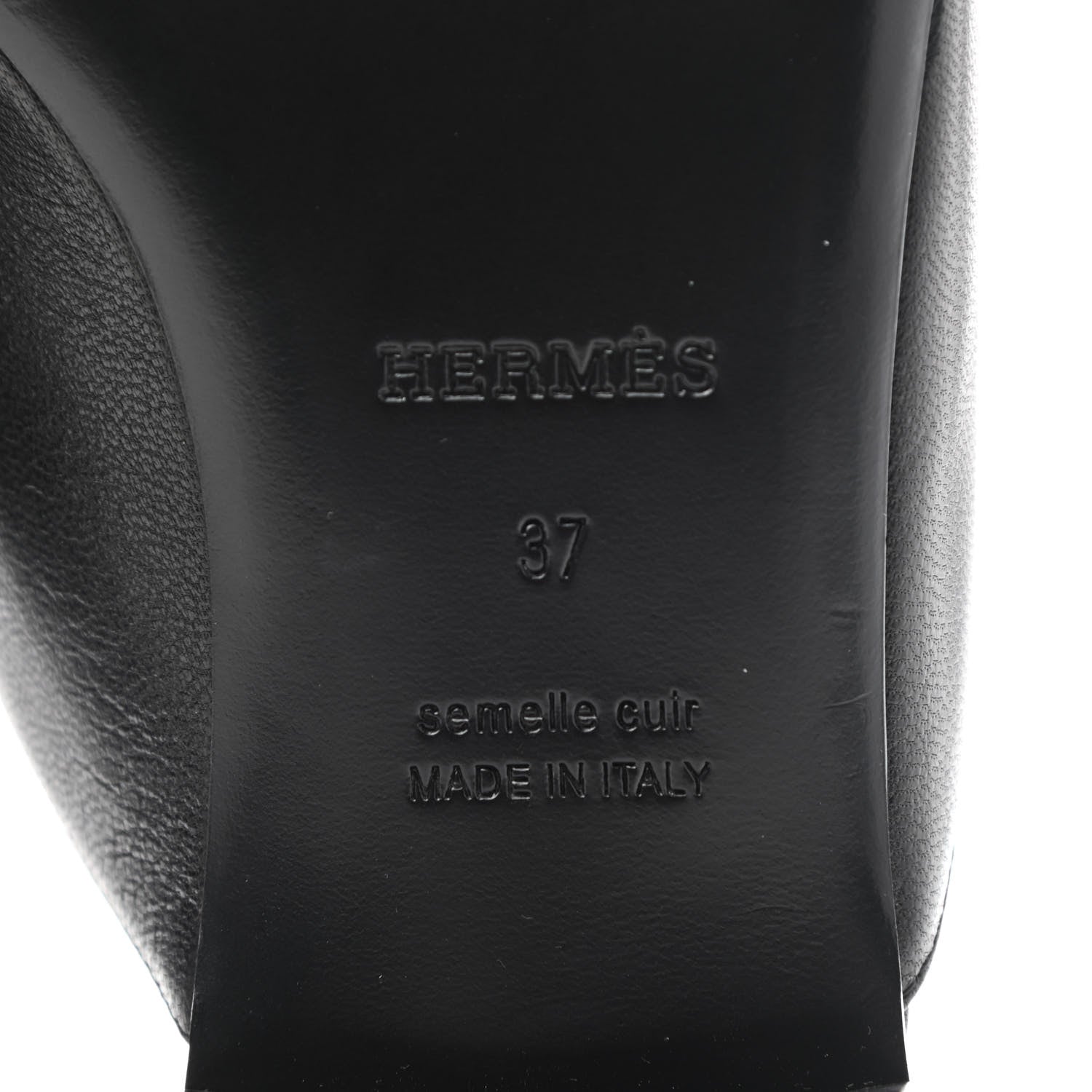 Hermes Goatskin Trocadero Mule 37 Black 7 of 9