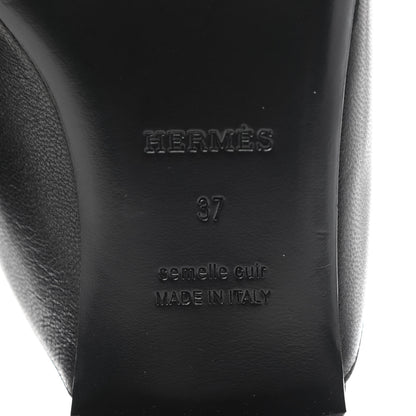 Hermes Goatskin Trocadero Mule 37 Black 7 of 9