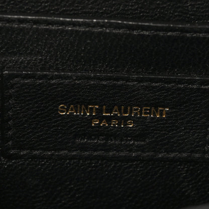 Saint Laurent Box Calfskin Monogram Medium Solferino Satchel Rouge Opyum 6 of 10