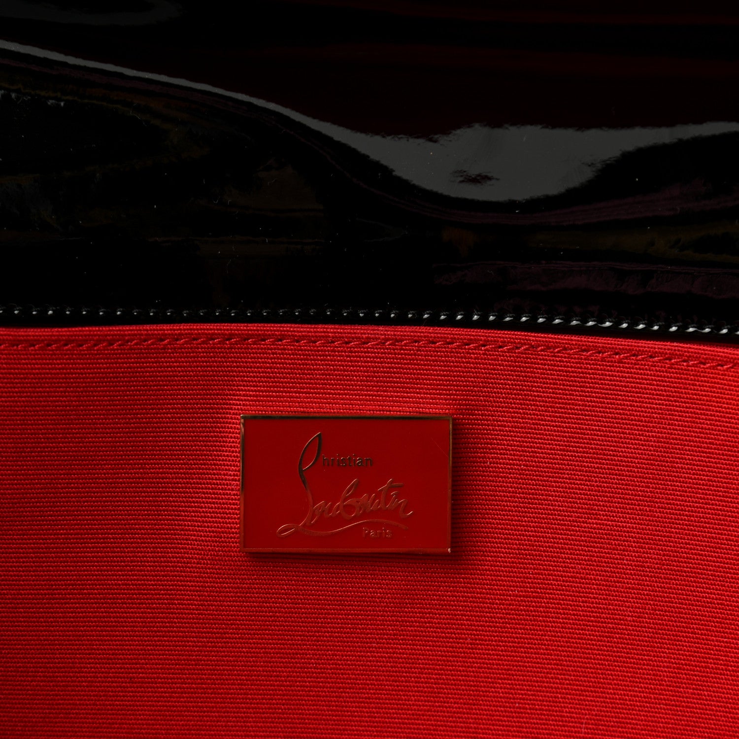 Christian Louboutin Patent Pigalle Clutch Black 6 of 7