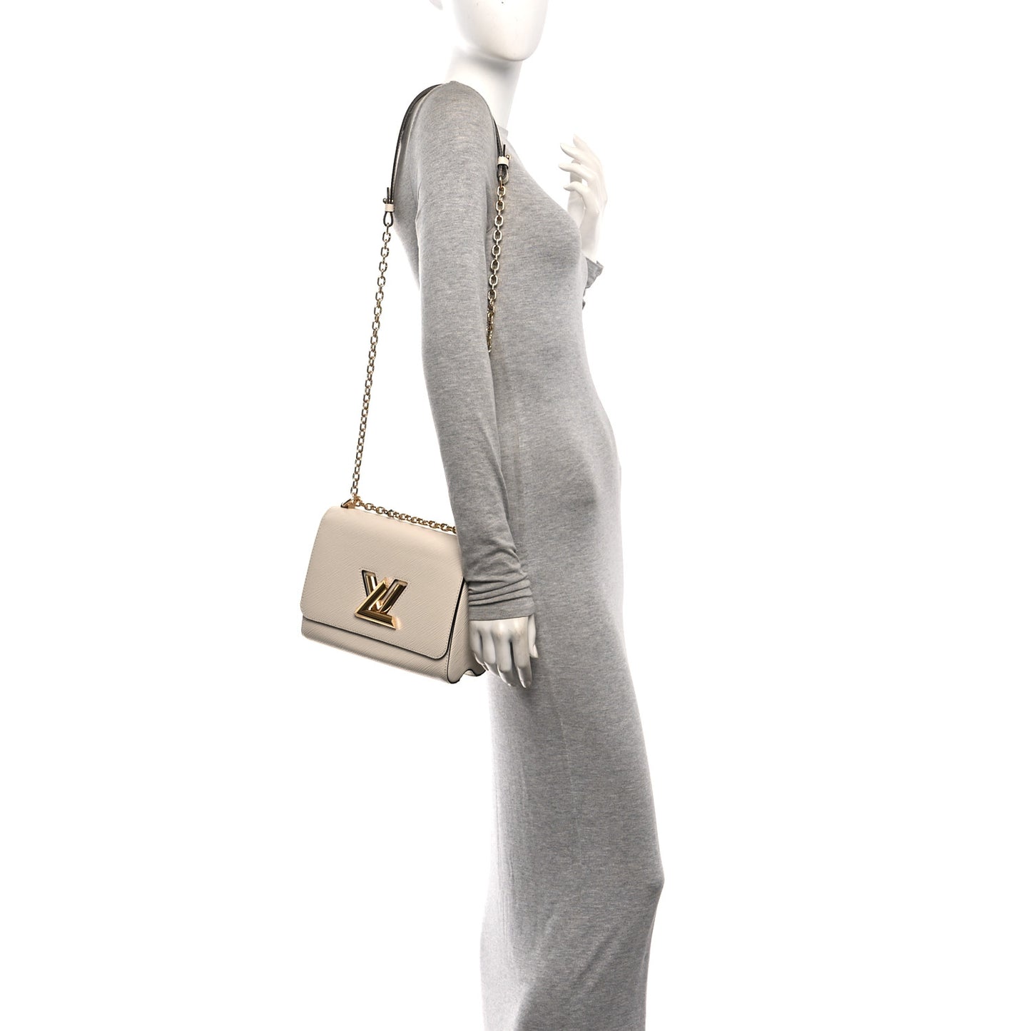Epi Twist Shoulder Bag MM White