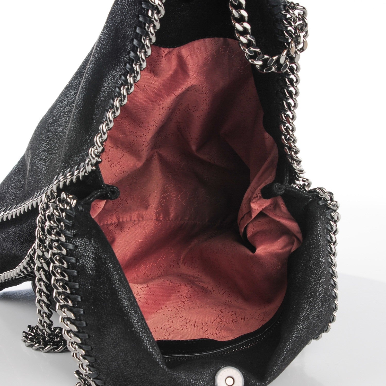 Stella McCartney Shaggy Deer Falabella Fold Over Tote Black 5 of 9