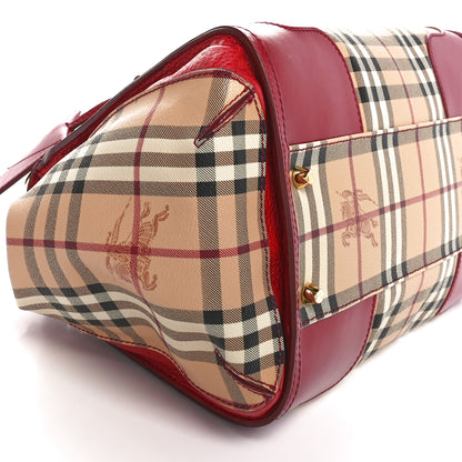 Burberry Haymarket Check Colours Small Gladstone Military Red 9 of 10