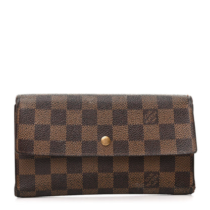 Louis Vuitton Damier Ebene Porte Tresor International Wallet 1 of 8