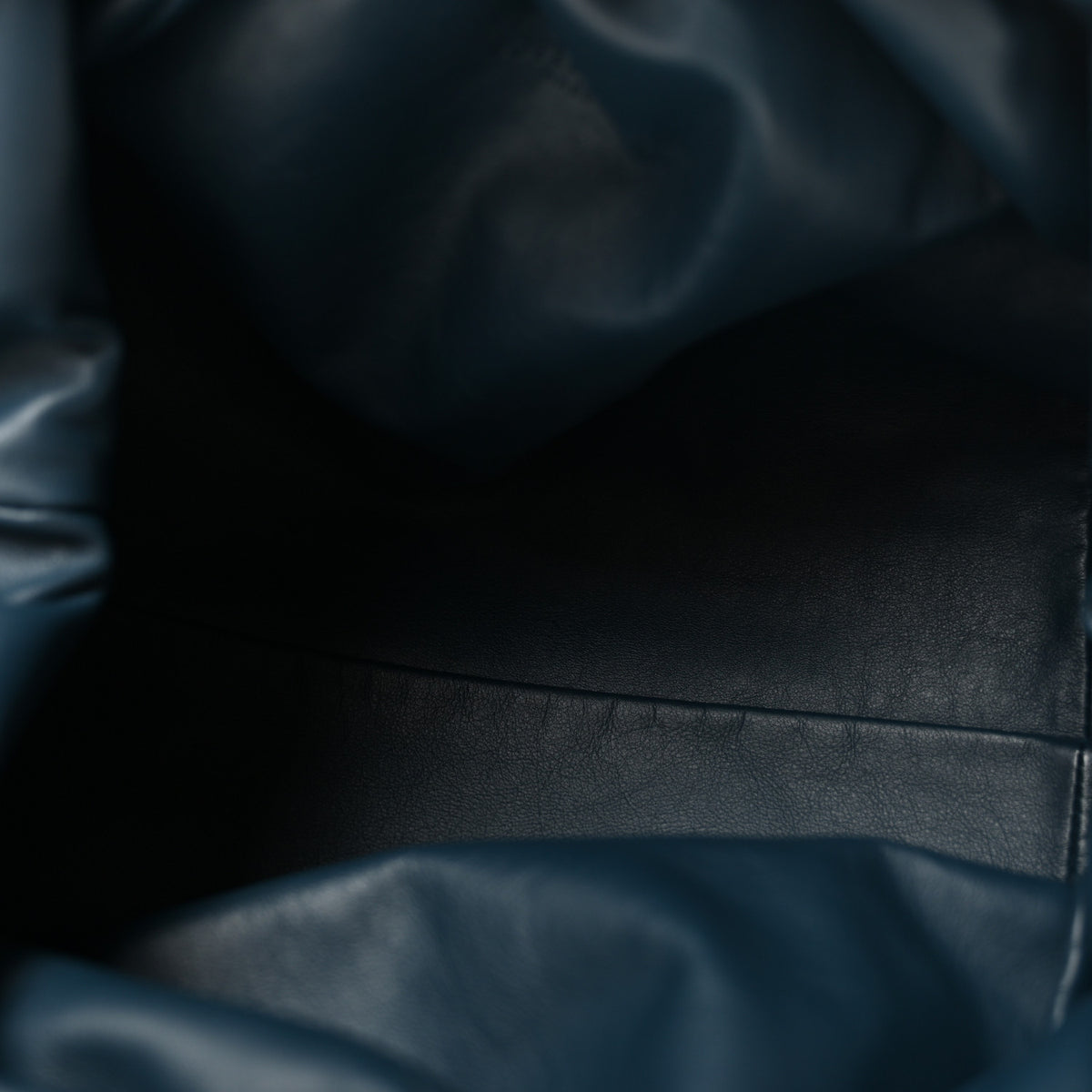 Smooth Butter Calf The Pouch Oversized Clutch Deep Blue