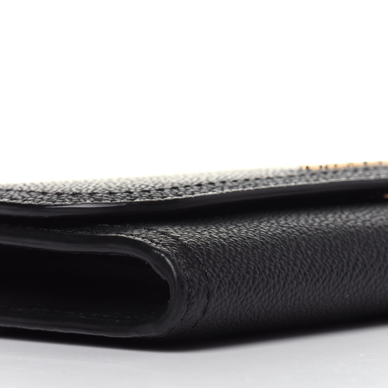 Burberry Grain Calfskin Continental Flap Wallet Black 9 of 11