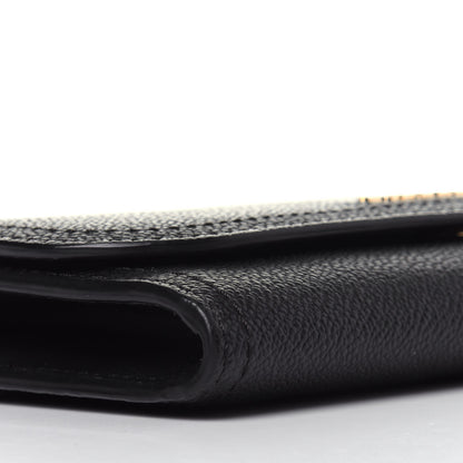 Burberry Grain Calfskin Continental Flap Wallet Black 9 of 11