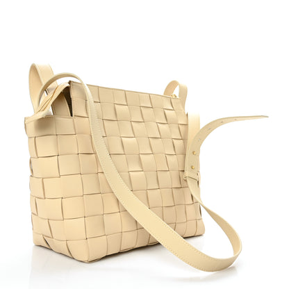 Bottega Veneta Lambskin Maxi Intrecciato Bowling Cassette Shoulder Bag Porridge 2 of 8