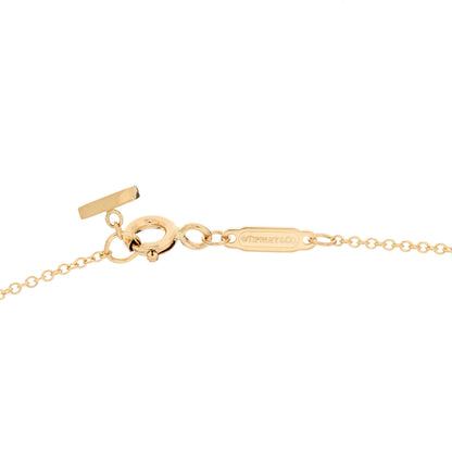 Tiffany 18K Yellow Gold Small T Smile Pendant Necklace 3 of 5