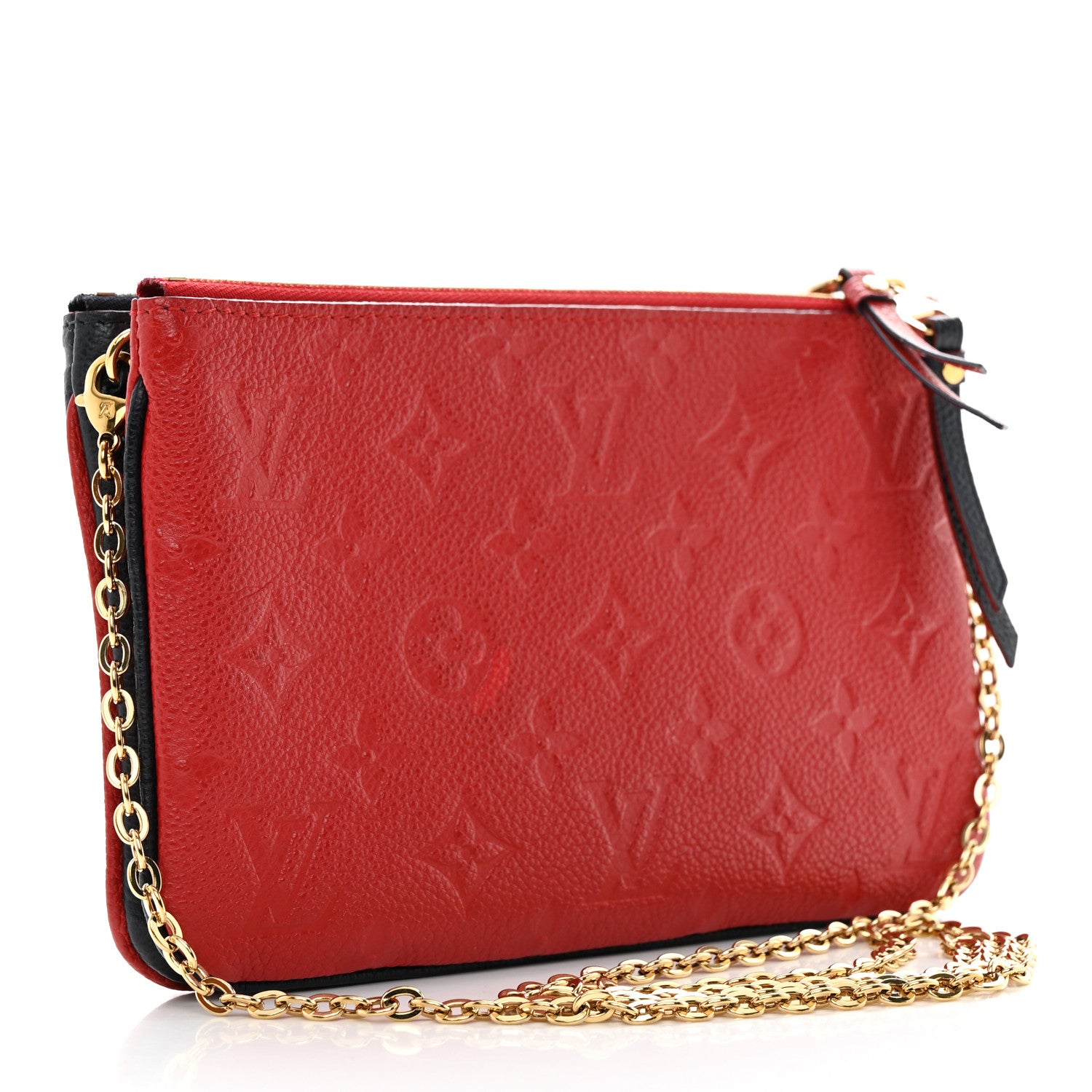 Louis Vuitton Empreinte Double Zip Pochette Marine Rouge 2 of 12
