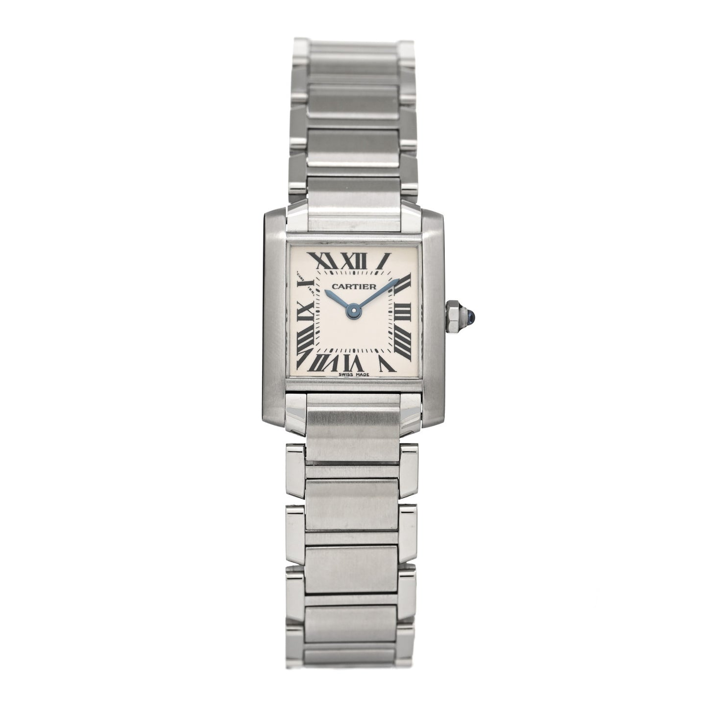 Stainless Steel 20mm Tank Francaise Quartz Watch