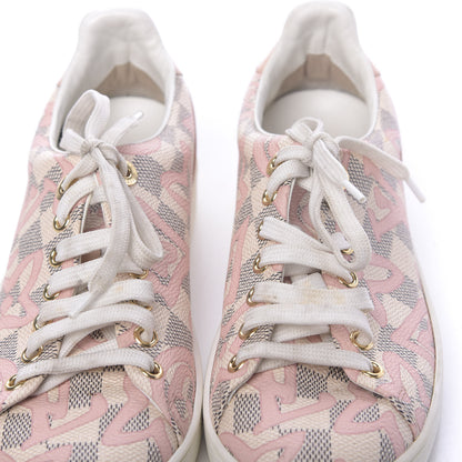 Louis Vuitton Damier Azur Tahitienne Bora Bora Sneakers 36 Rose Ballerine 9 of 9