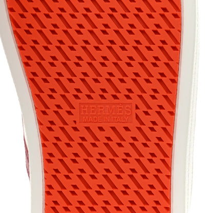 Hermes Epsom Womens Boomerang Sneakers 36.5 Multicolor Rose Pale 6 of 9