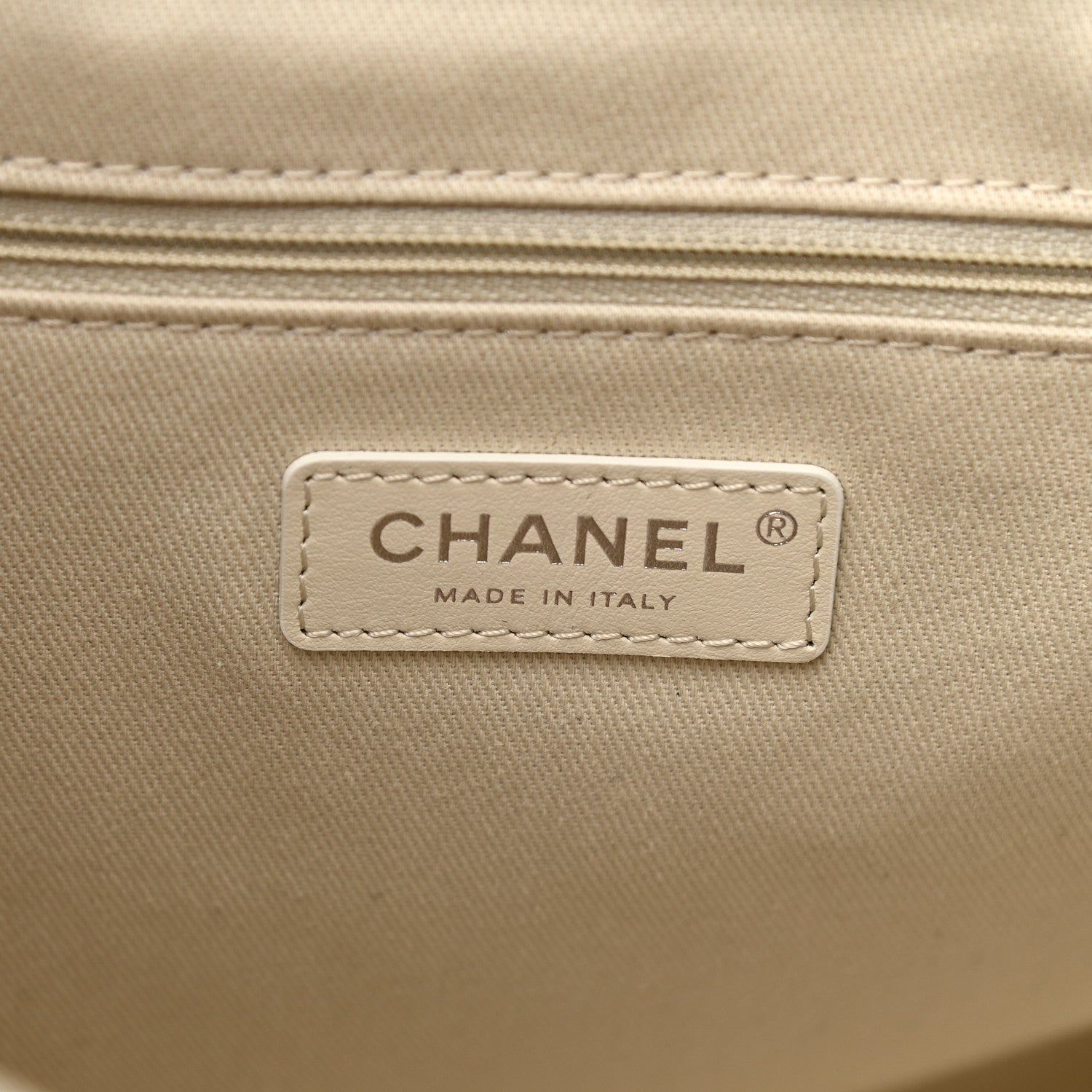 Chanel Mixed Fibers Calfskin Medium Deauville Tote Beige 5 of 9