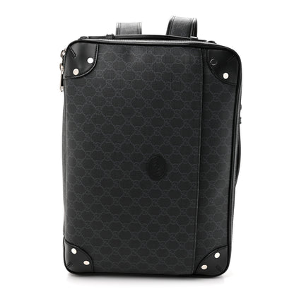 Gucci GG Supreme Monogram Briefcase Backpack Black Grey 1 of 20