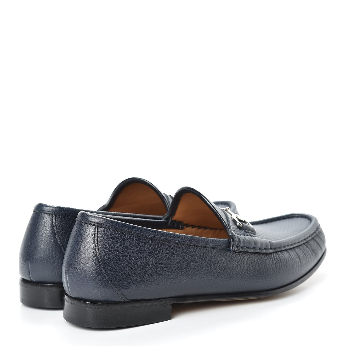 Road Calfskin Mens Horsebit Loafers 10 Blue