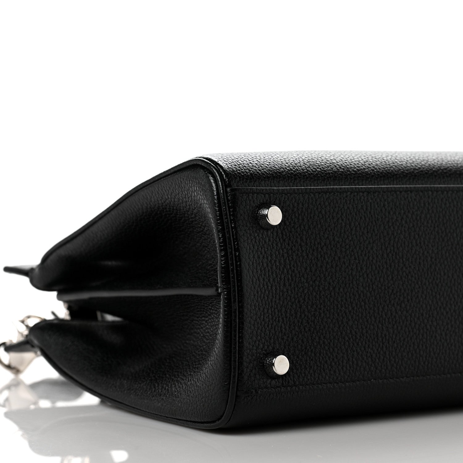 Gucci Grainy Calfskin Small Zumi Top Handle Bag Black 8 of 9