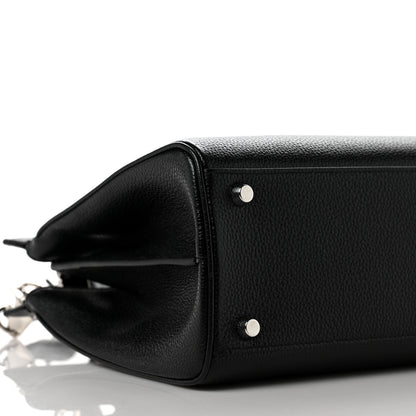 Gucci Grainy Calfskin Small Zumi Top Handle Bag Black 8 of 9