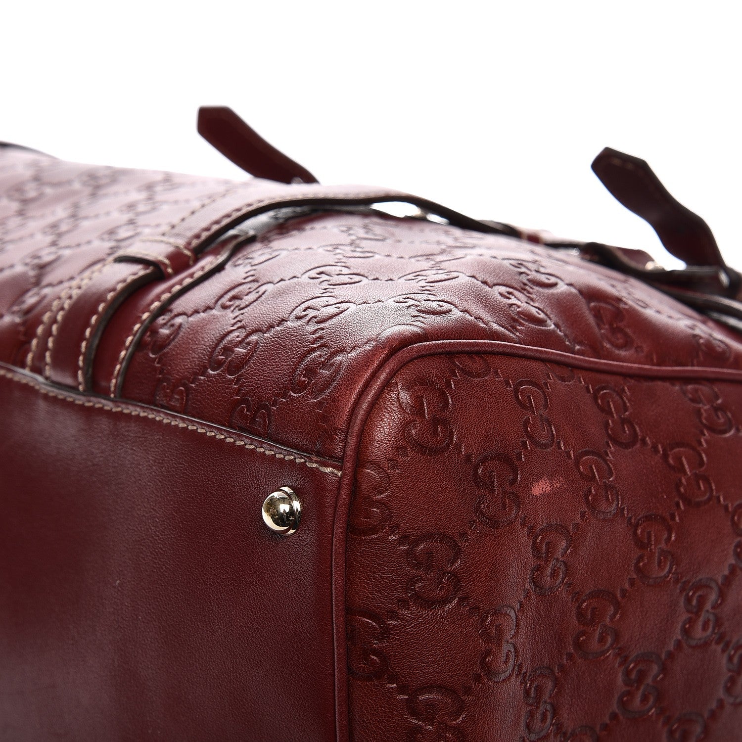 Gucci Guccissima 85th Anniversary Large Boston Rusty Red 9 of 12
