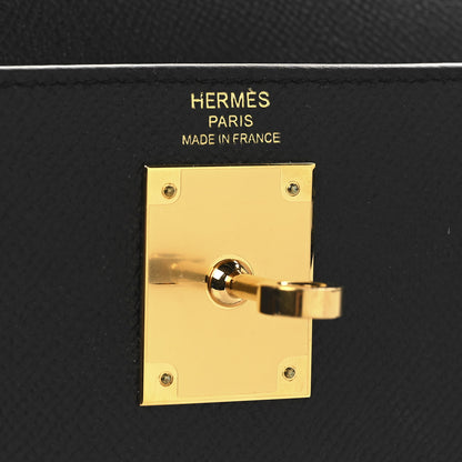 Hermes Epsom Kelly Sellier 28 Black 6 of 13