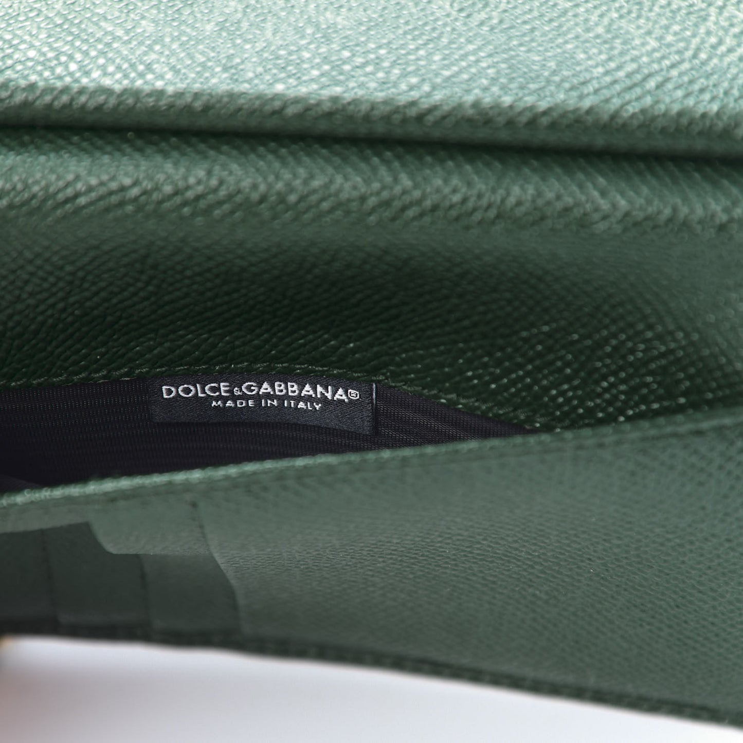 Lizard Calfskin Embossed Crystal Wallet On Chain Green