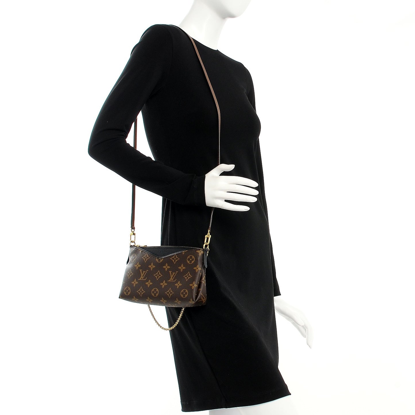 Monogram Pallas Clutch Black