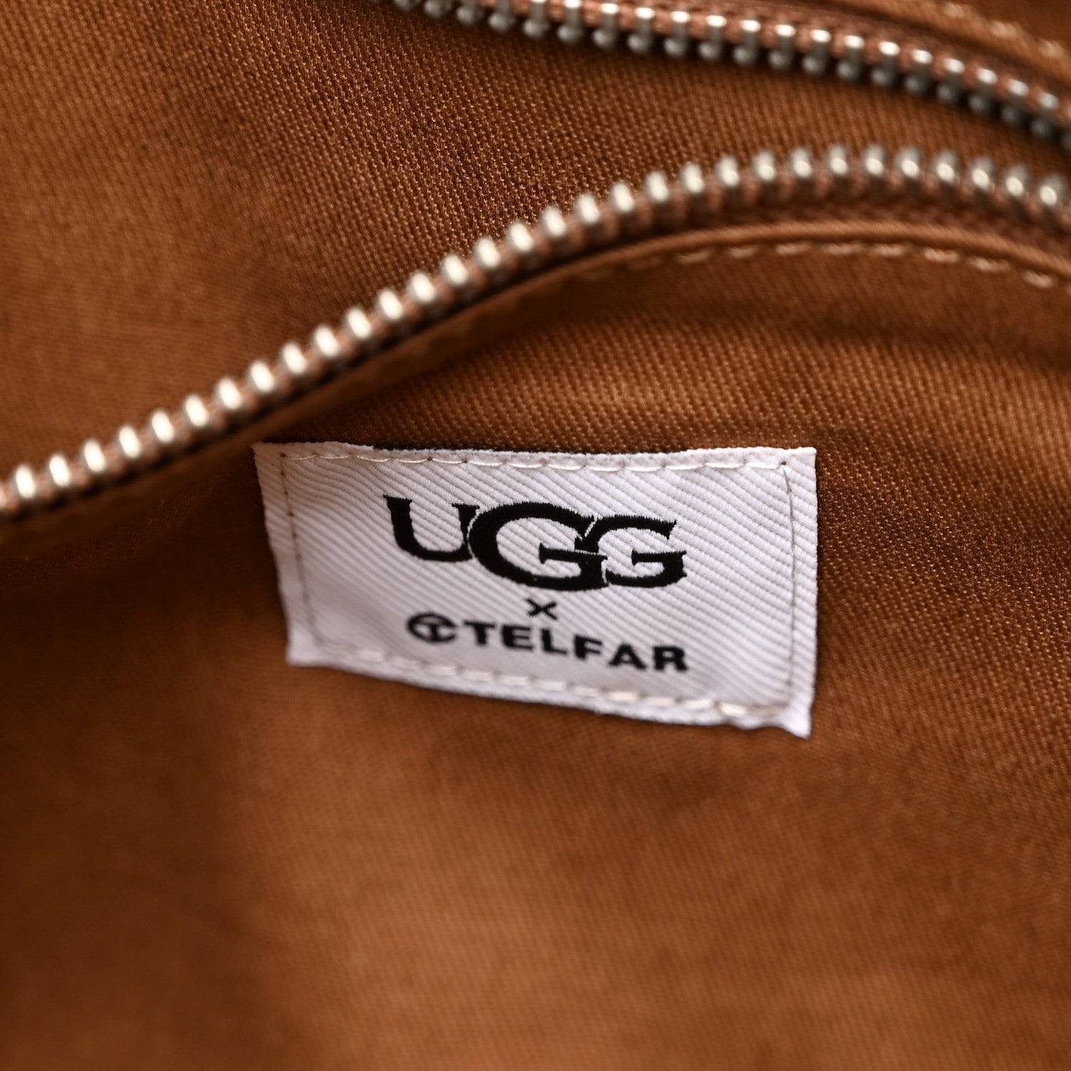 Telfar X UGG Suede Shearling Medium Shopping Bag Natural 6 of 11