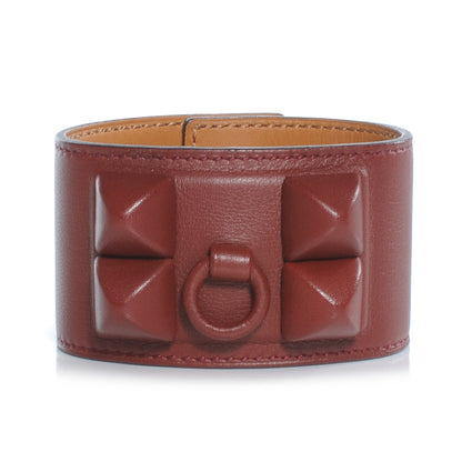 Hermes Swift Collier de Chien CDC Shadow Bracelet Rouge H Medium 1 of 7
