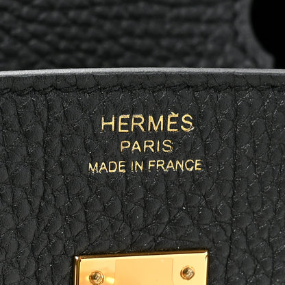 Hermes Togo Birkin 25 Black 6 of 10