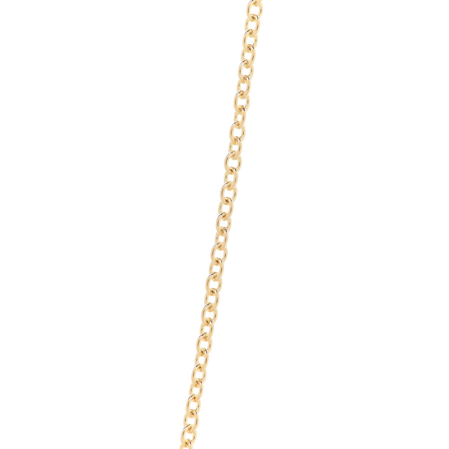 18K Yellow Gold Small Chain Necklace 18"