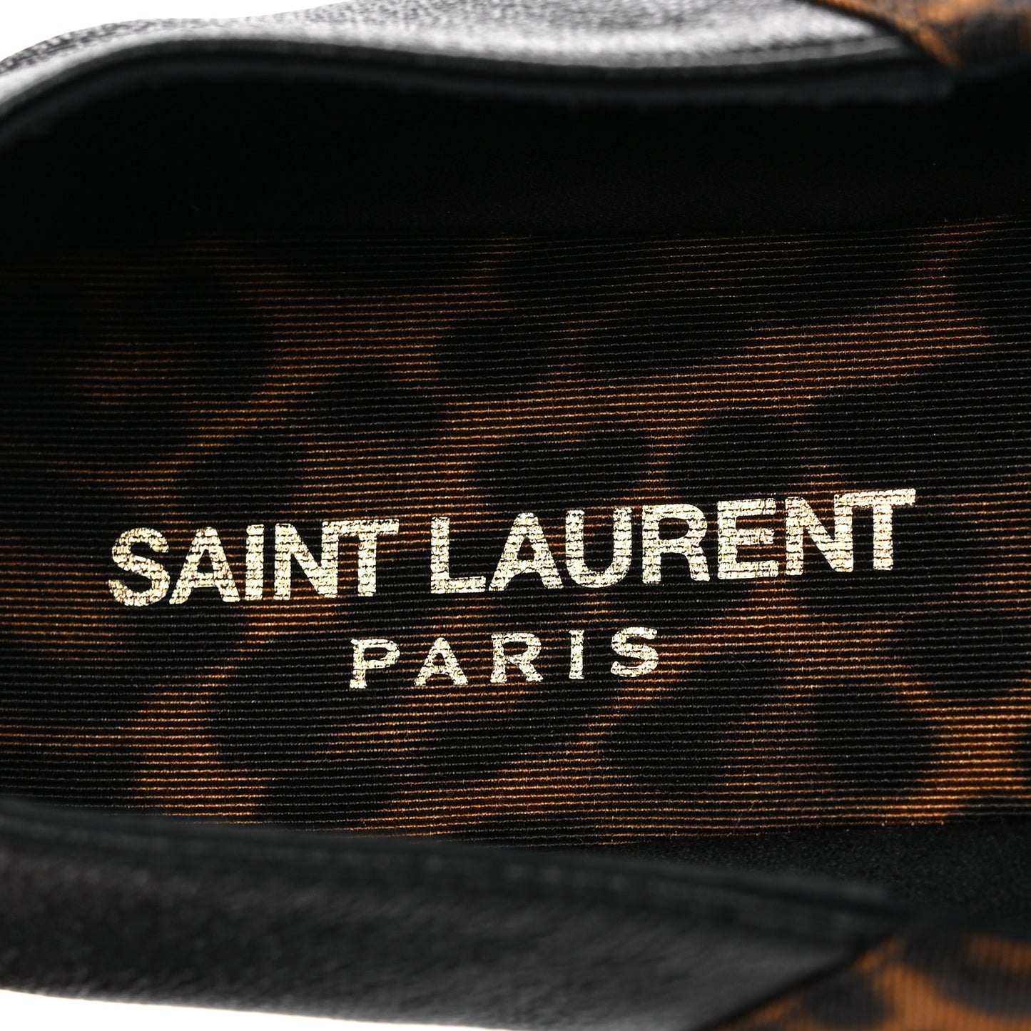 Grosgrain Lambskin Leopard Print Nour Flat Slippers 38 Manto Naturale Black