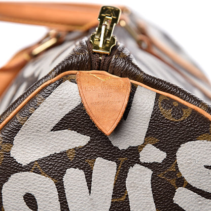 Louis Vuitton Graffiti Keepall 50 Silver 24 of 30