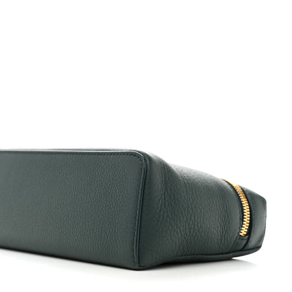 Loro Piana Grained Calfskin L19 Extra Pocket Pouch New Petrolio 9 of 9